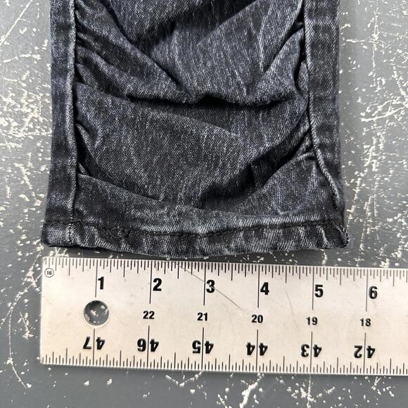 Applebottoms Jeans Womens 13/14 34x30 Black Ruffled Hems Embroidered Back Pocket - Picture 8 of 10